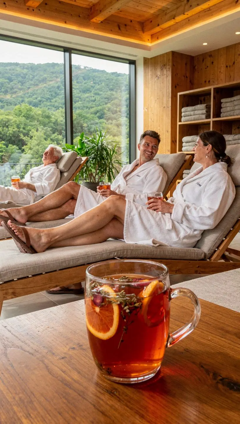 Egy csésze vérnarancs tea, amely édes és savanykás ízével vonzza a figyelmet.